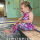 Swim Peplum Twist back top