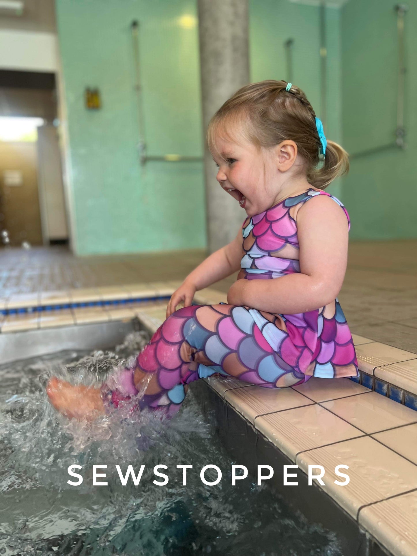 Swim Peplum Twist back top