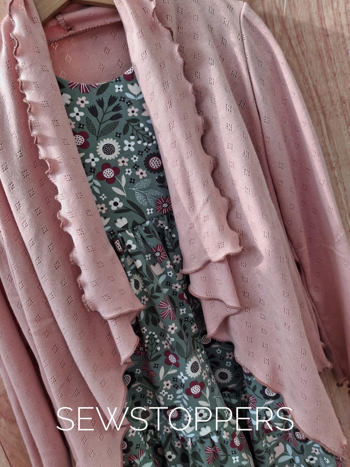 Wrap Back Tiered Dress rolled hem 4-5yrs (ready to ship)