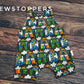 shorty Leg Romper (popper top)