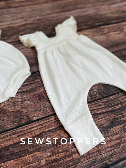 Wrap back Romper 0-3m( ready to go)